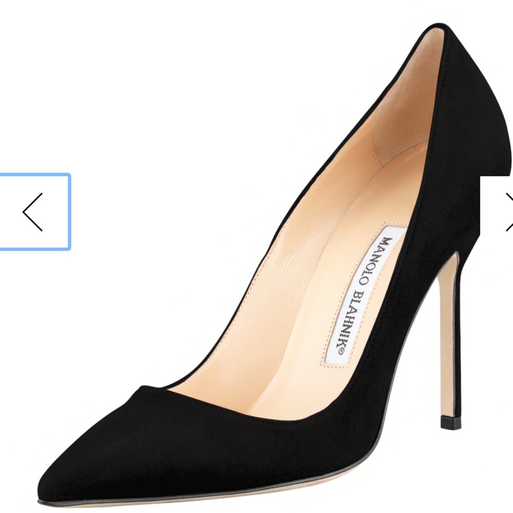 Manolo Blahnik BB 105mm Suede Pumps